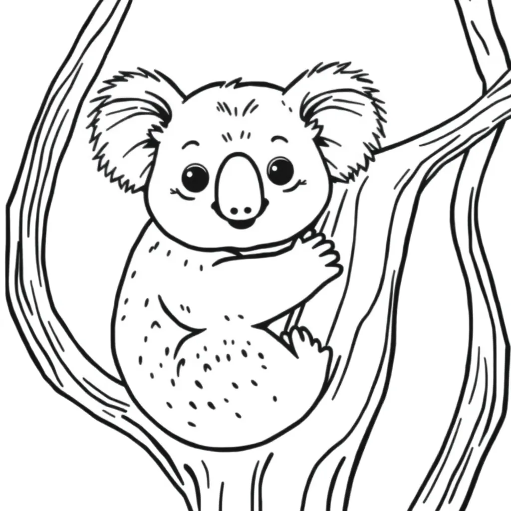 Koala coloring page