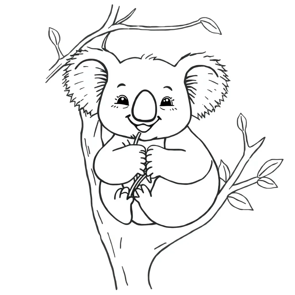 Koala coloring page