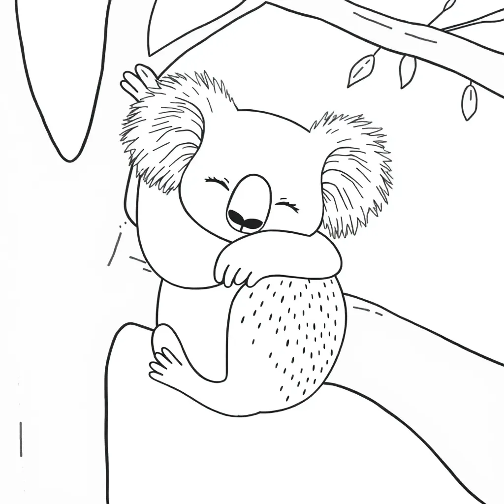 Koala coloring page