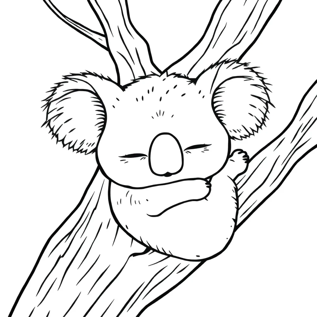 Koala coloring page