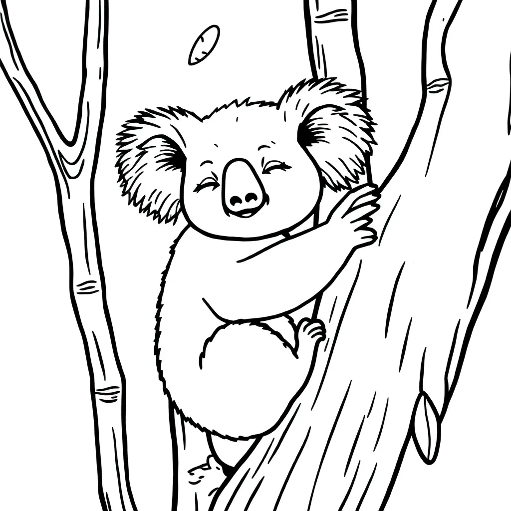 Koala coloring page