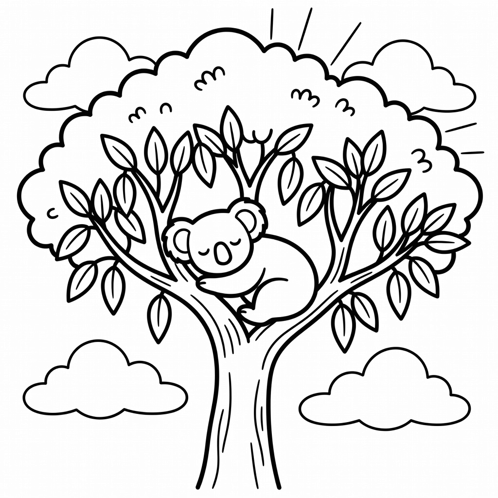 Koala coloring page