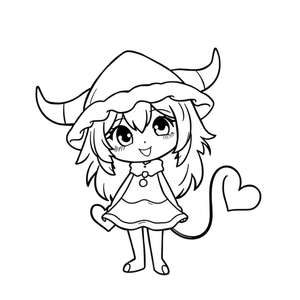 Kuromi coloring page