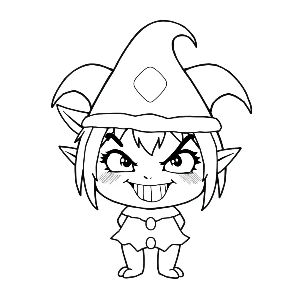 Kuromi coloring page