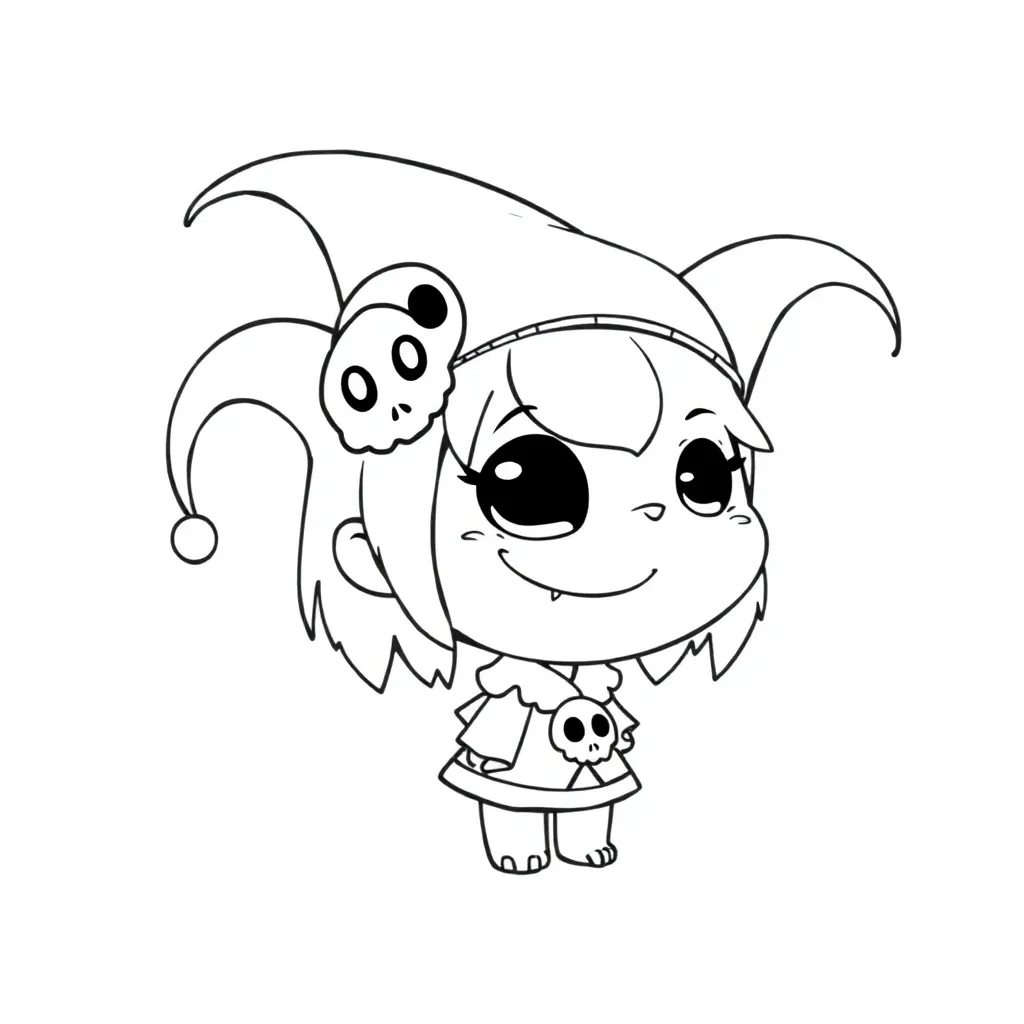 Kuromi coloring page