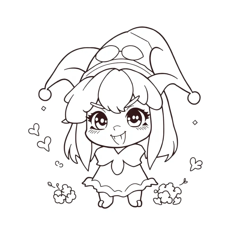 Kuromi coloring page