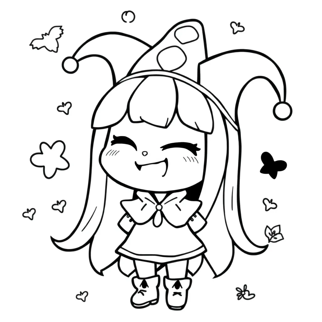 Kuromi coloring page