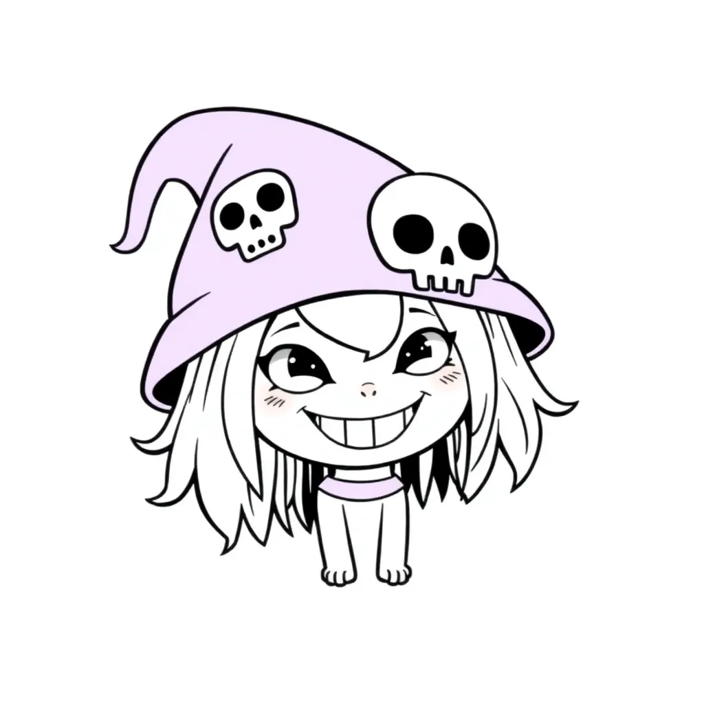 Kuromi coloring page