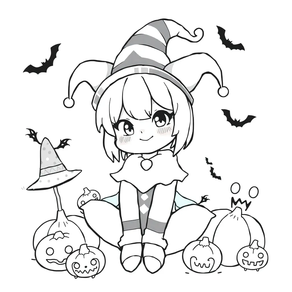 Kuromi coloring page