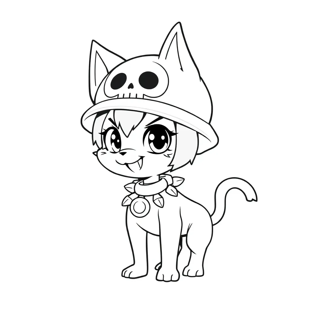 Kuromi coloring page