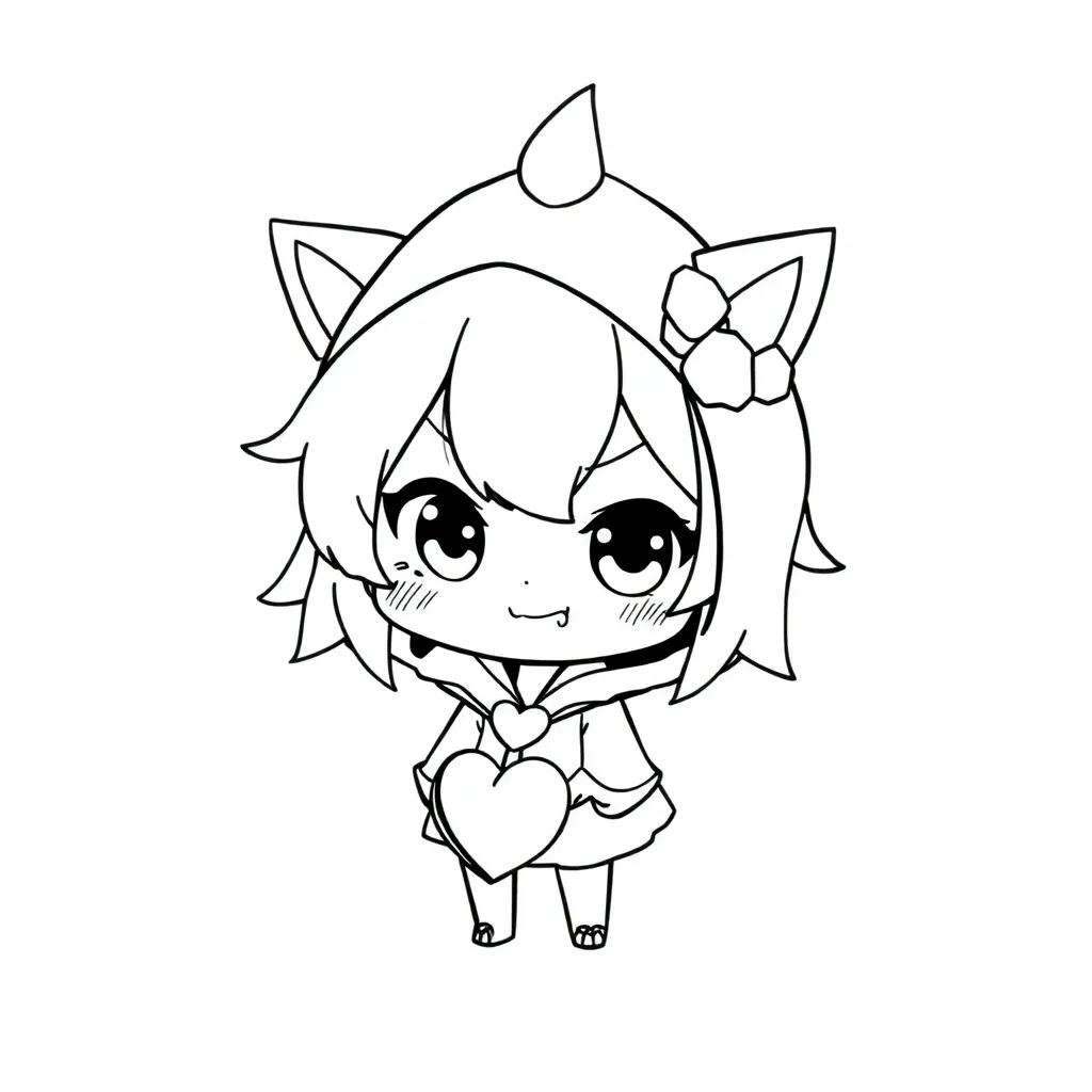 Kuromi coloring page