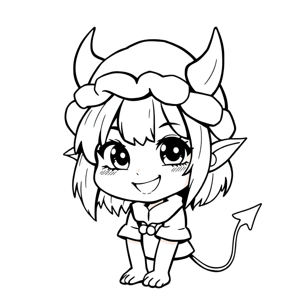 Kuromi coloring page