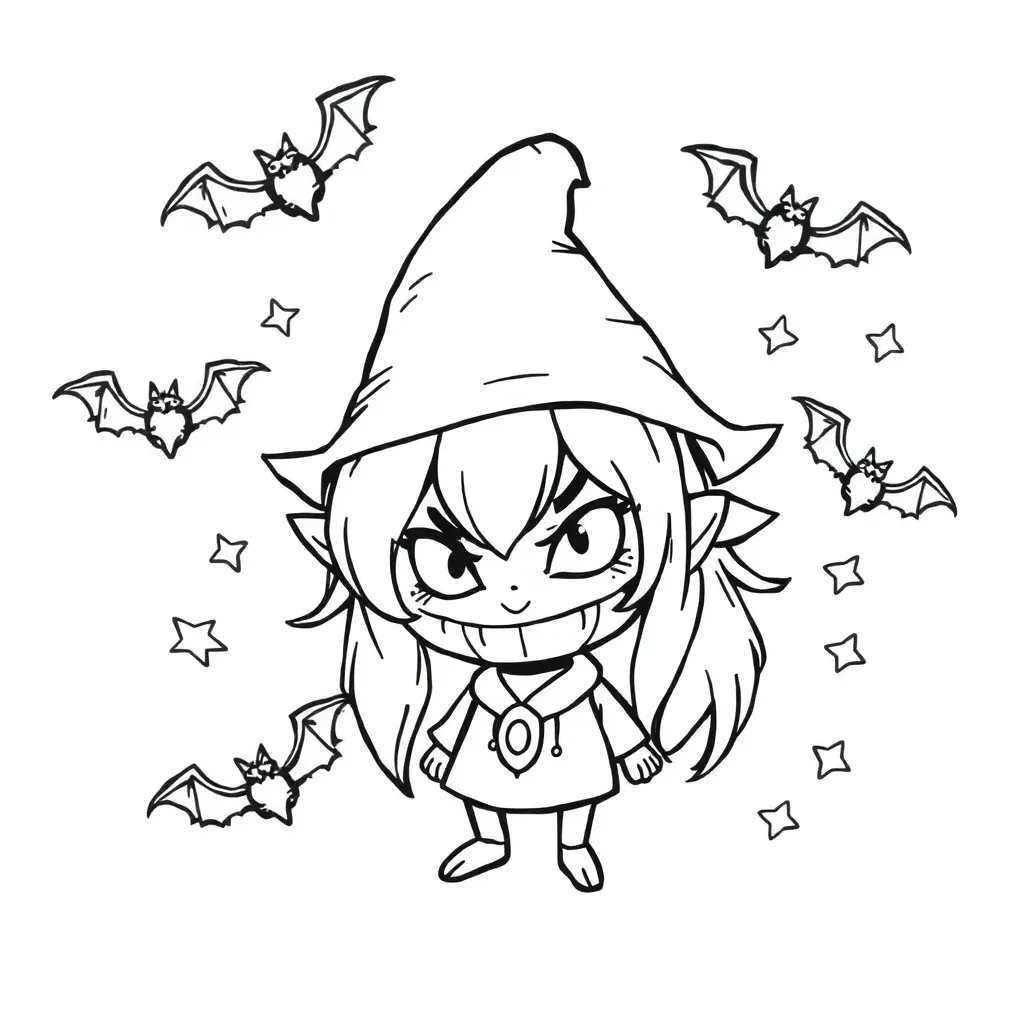 Kuromi coloring page