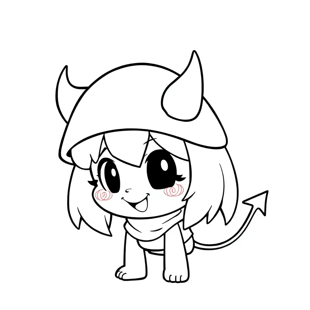 Kuromi coloring page
