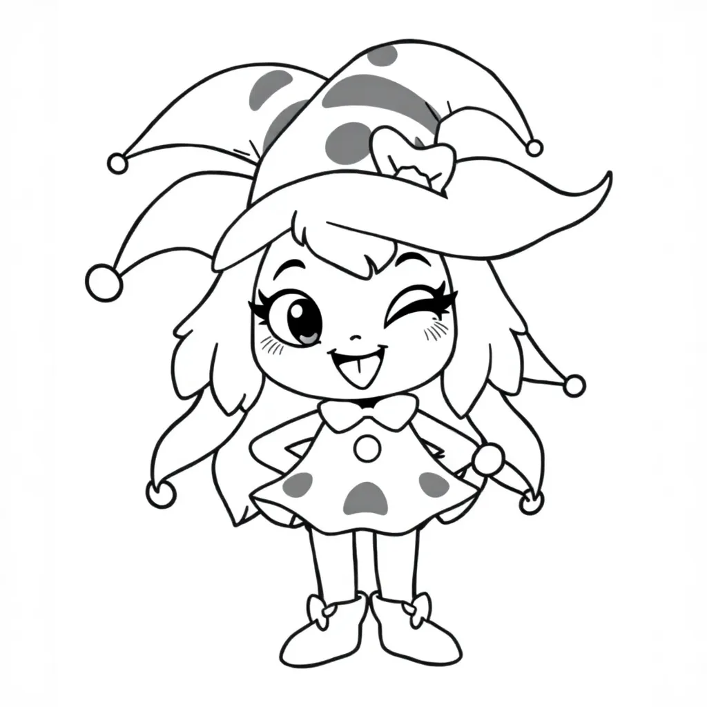 Kuromi coloring page