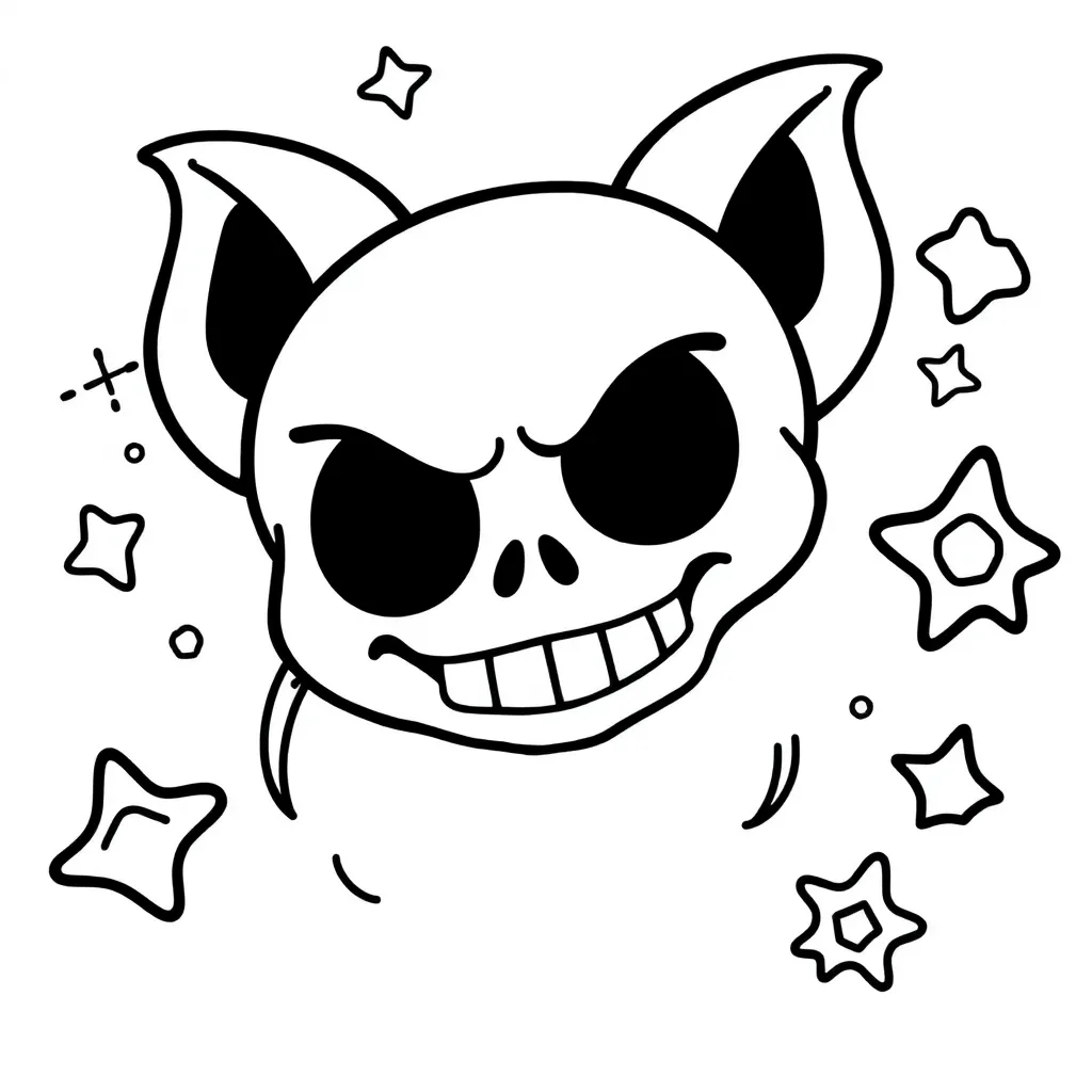 Kuromi coloring page