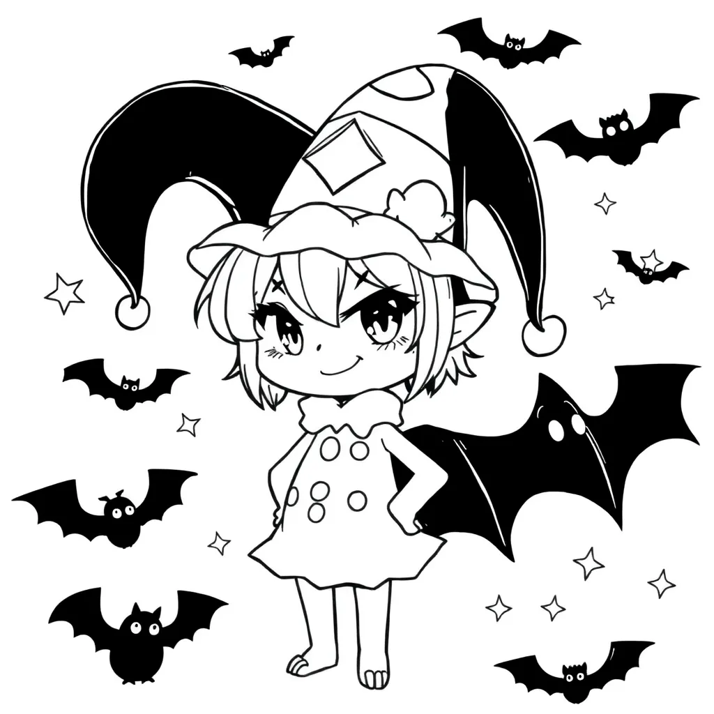 Kuromi coloring page