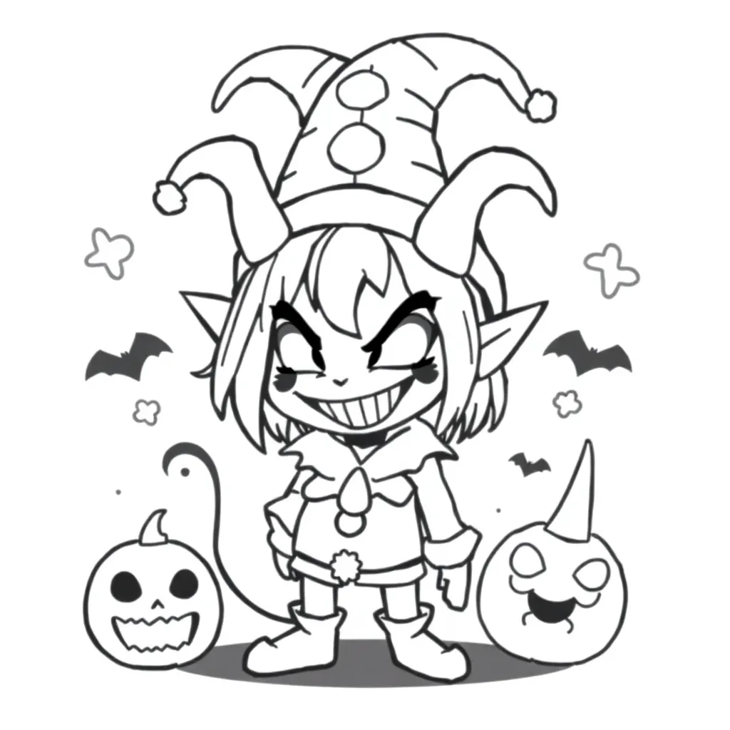 Kuromi coloring page