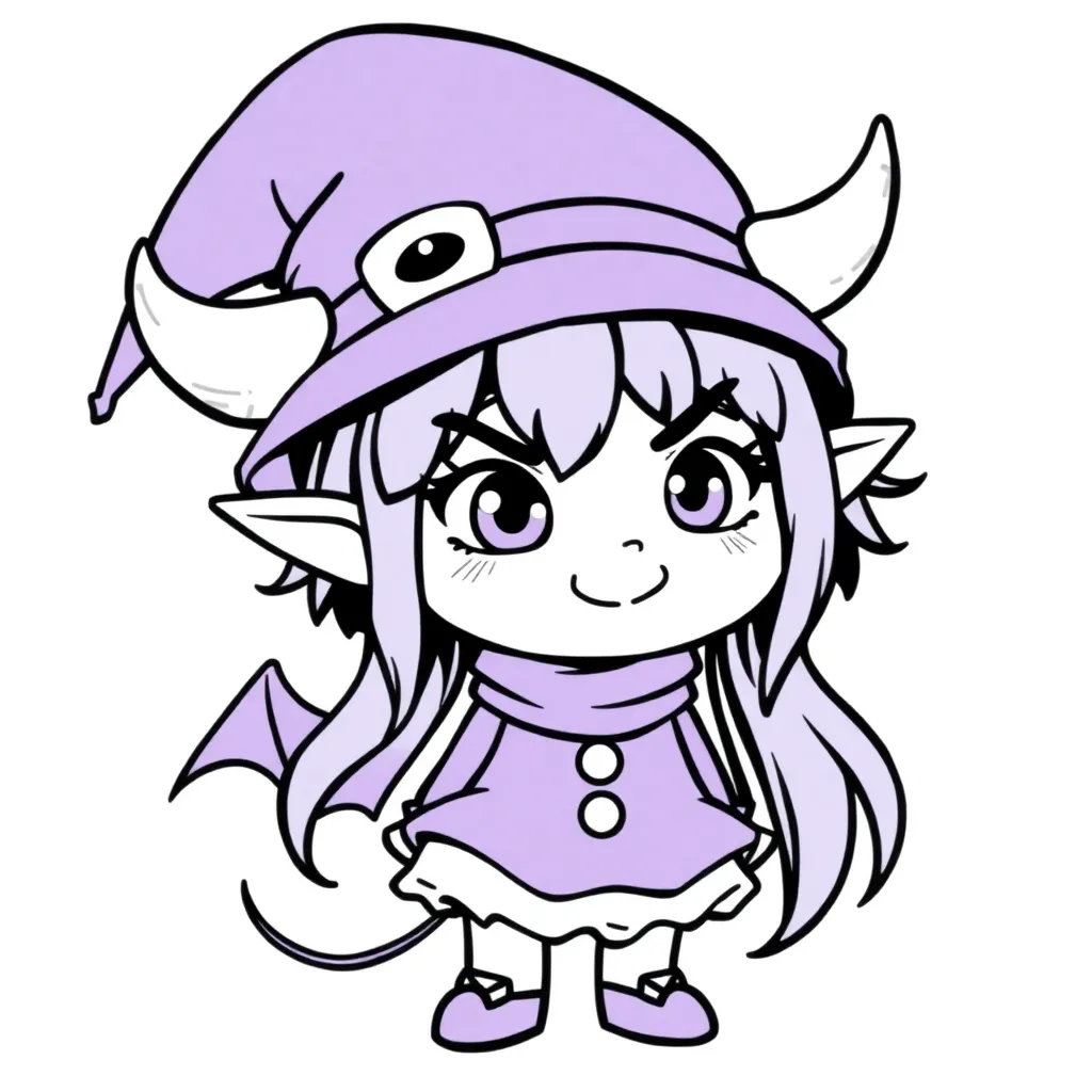 Kuromi coloring page