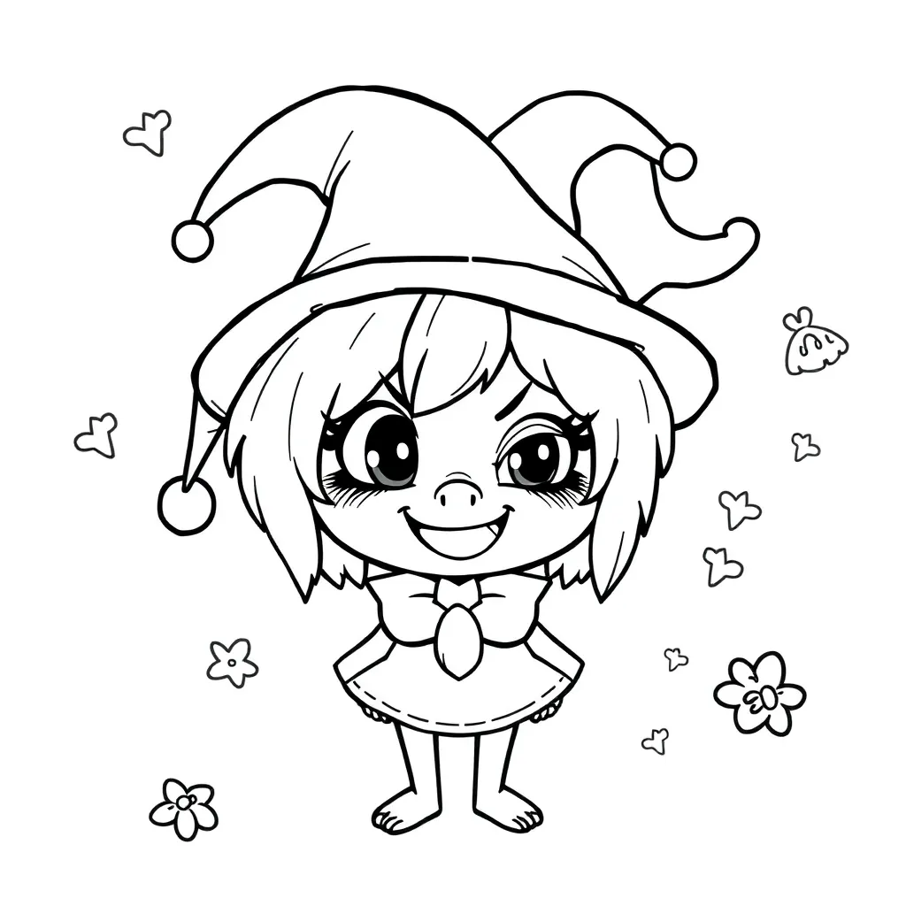 Kuromi coloring page