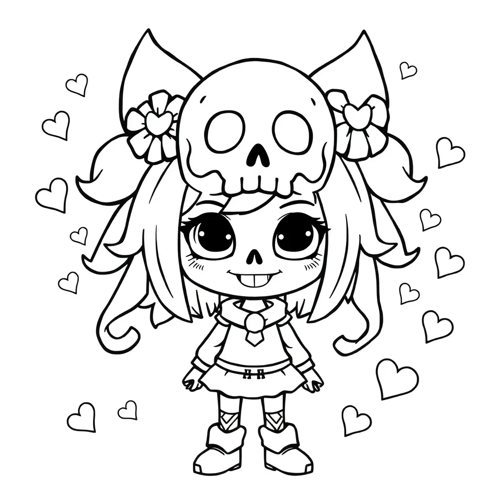 Kuromi coloring page