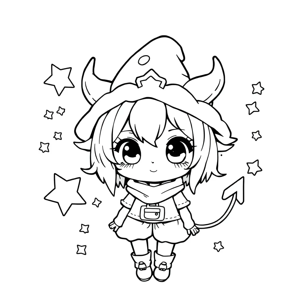 Kuromi coloring page