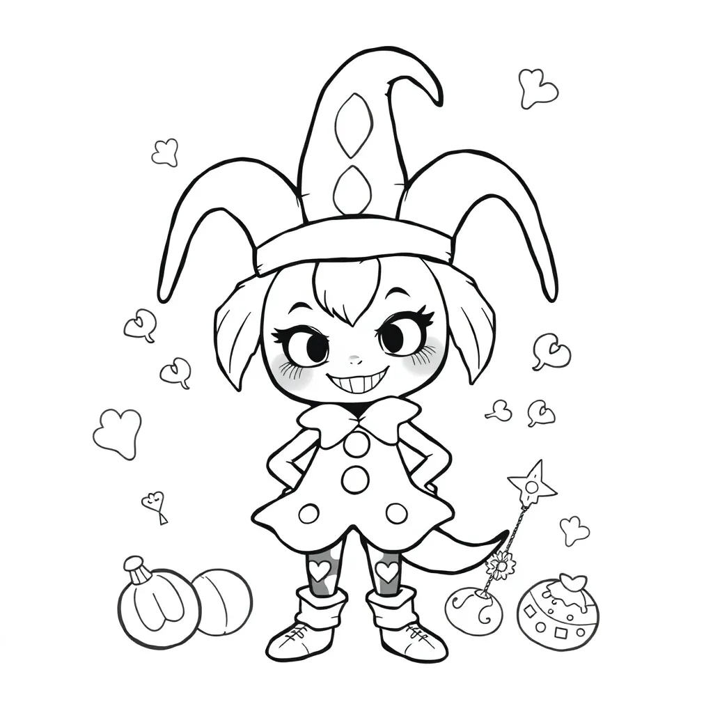 Kuromi coloring page