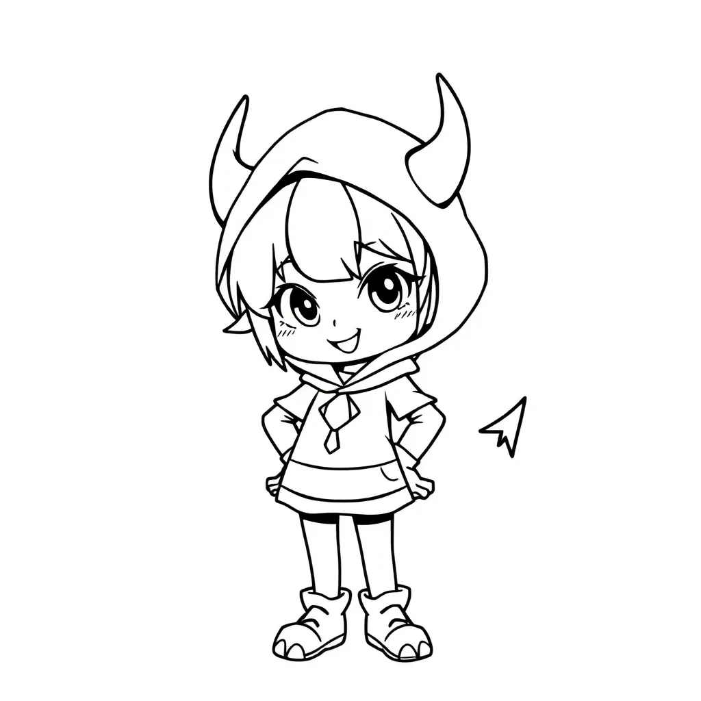 Kuromi coloring page
