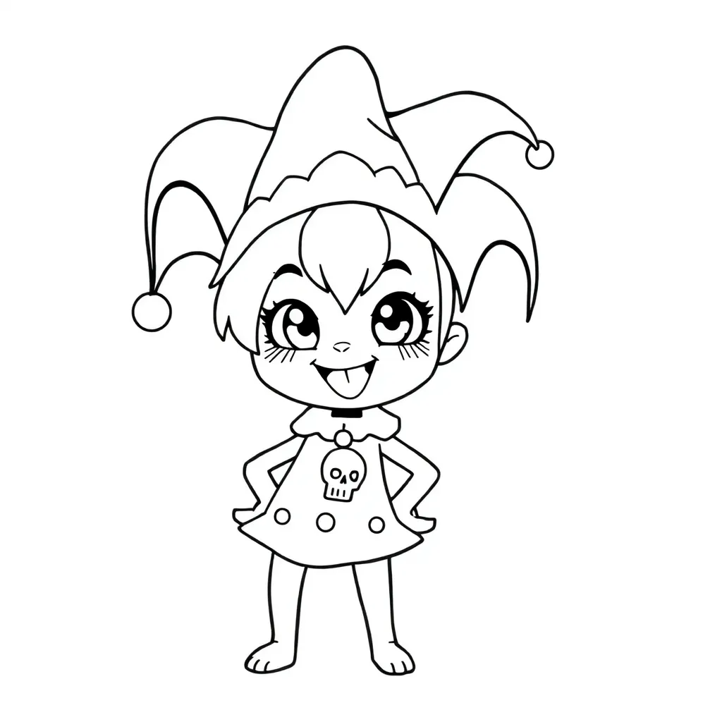 Kuromi coloring page