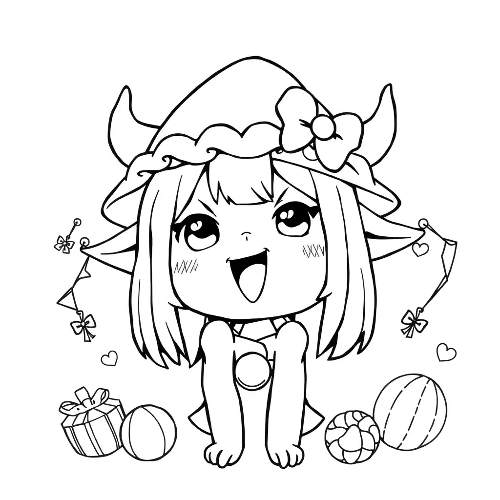 Kuromi coloring page