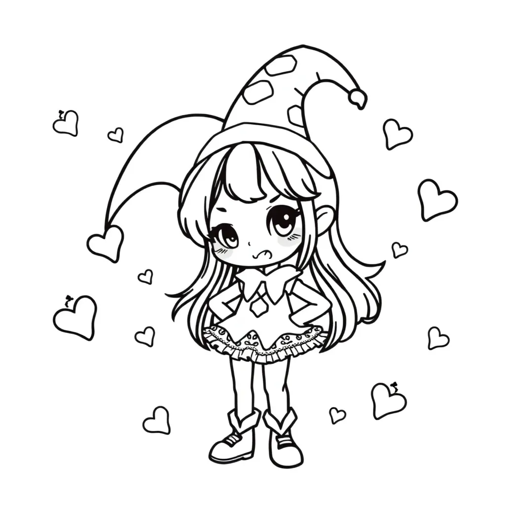 Kuromi coloring page