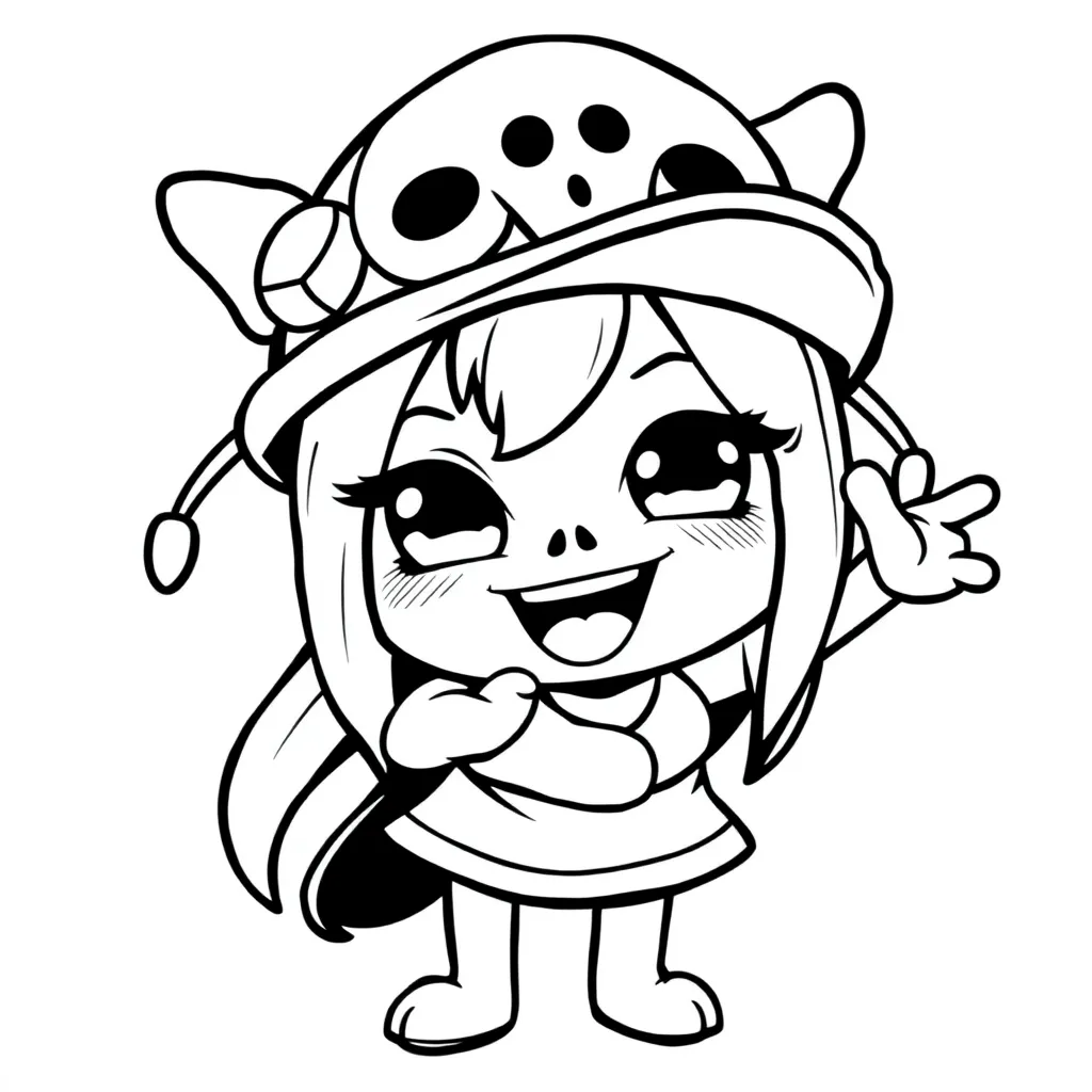 Kuromi coloring page
