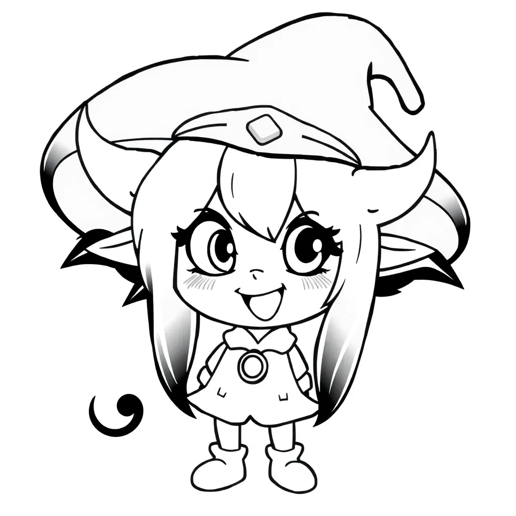 Kuromi coloring page
