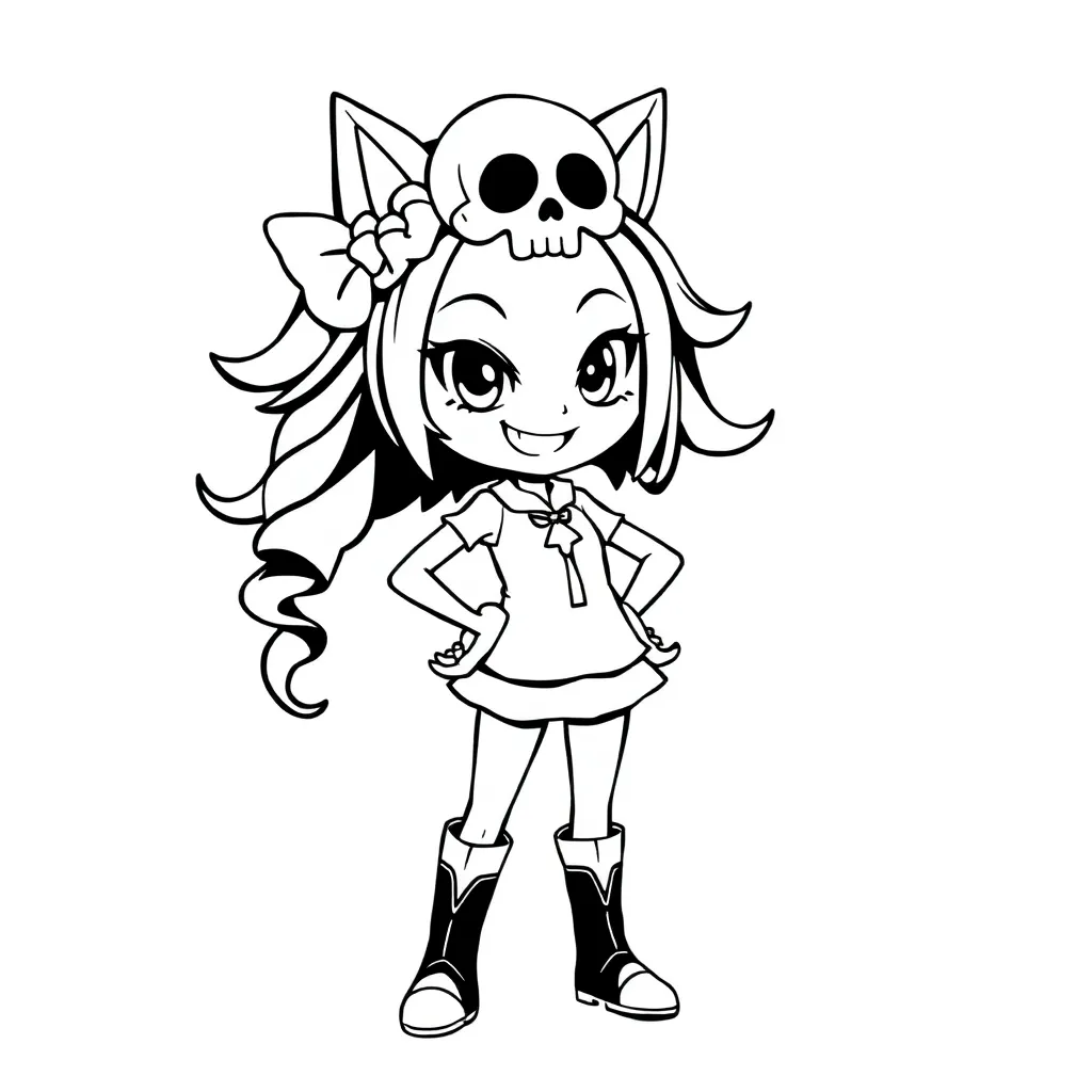 Kuromi coloring page