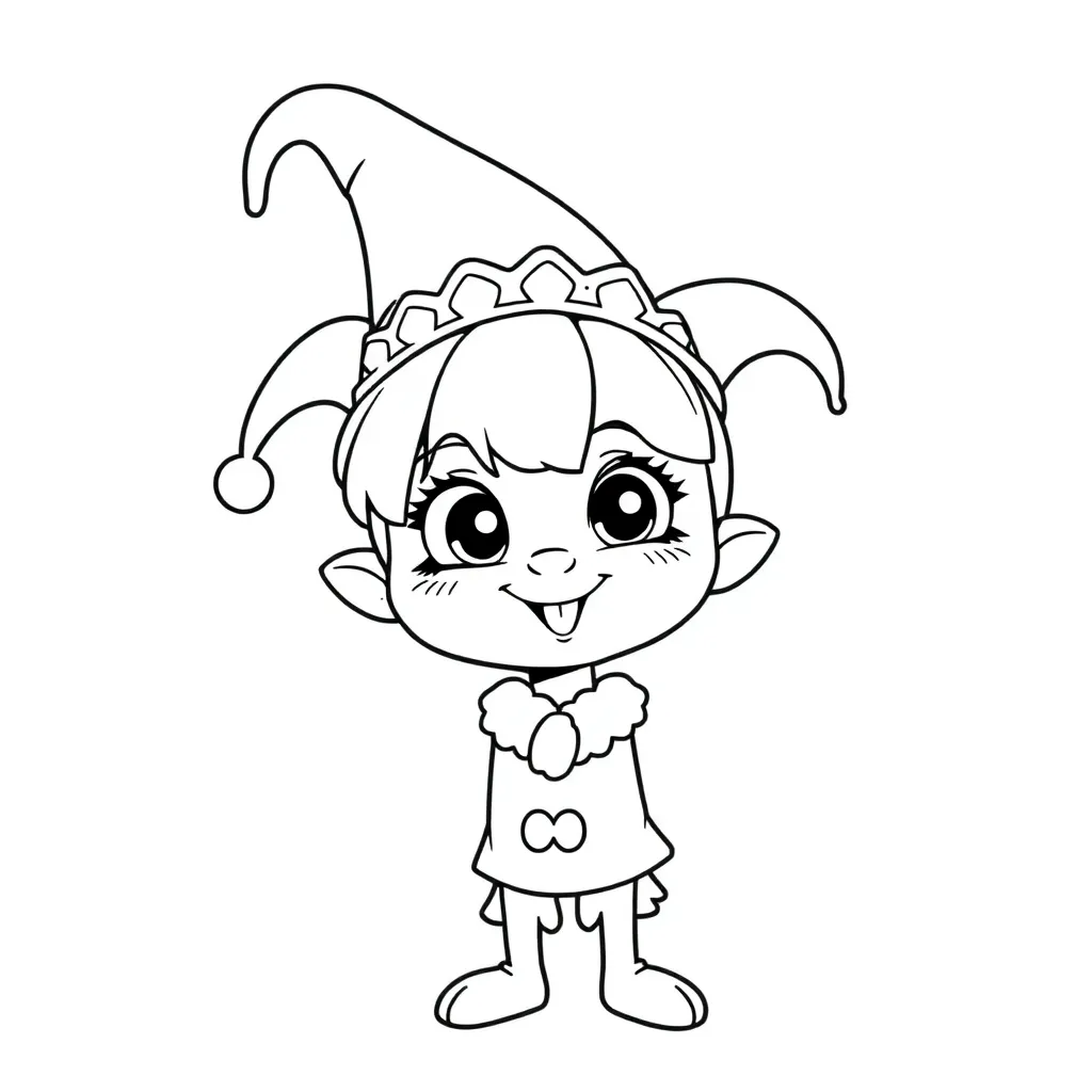 Kuromi coloring page