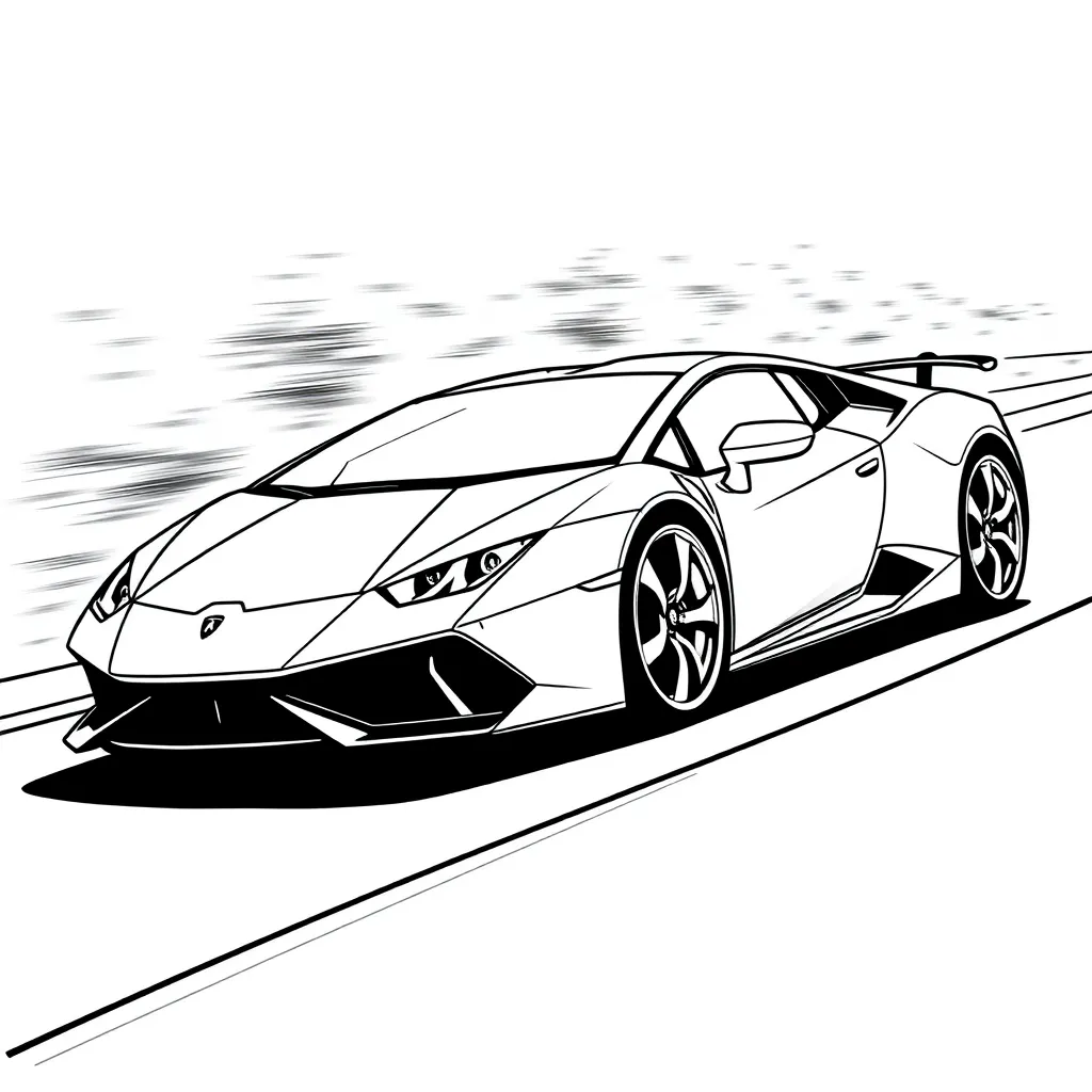 Lamborghini coloring page