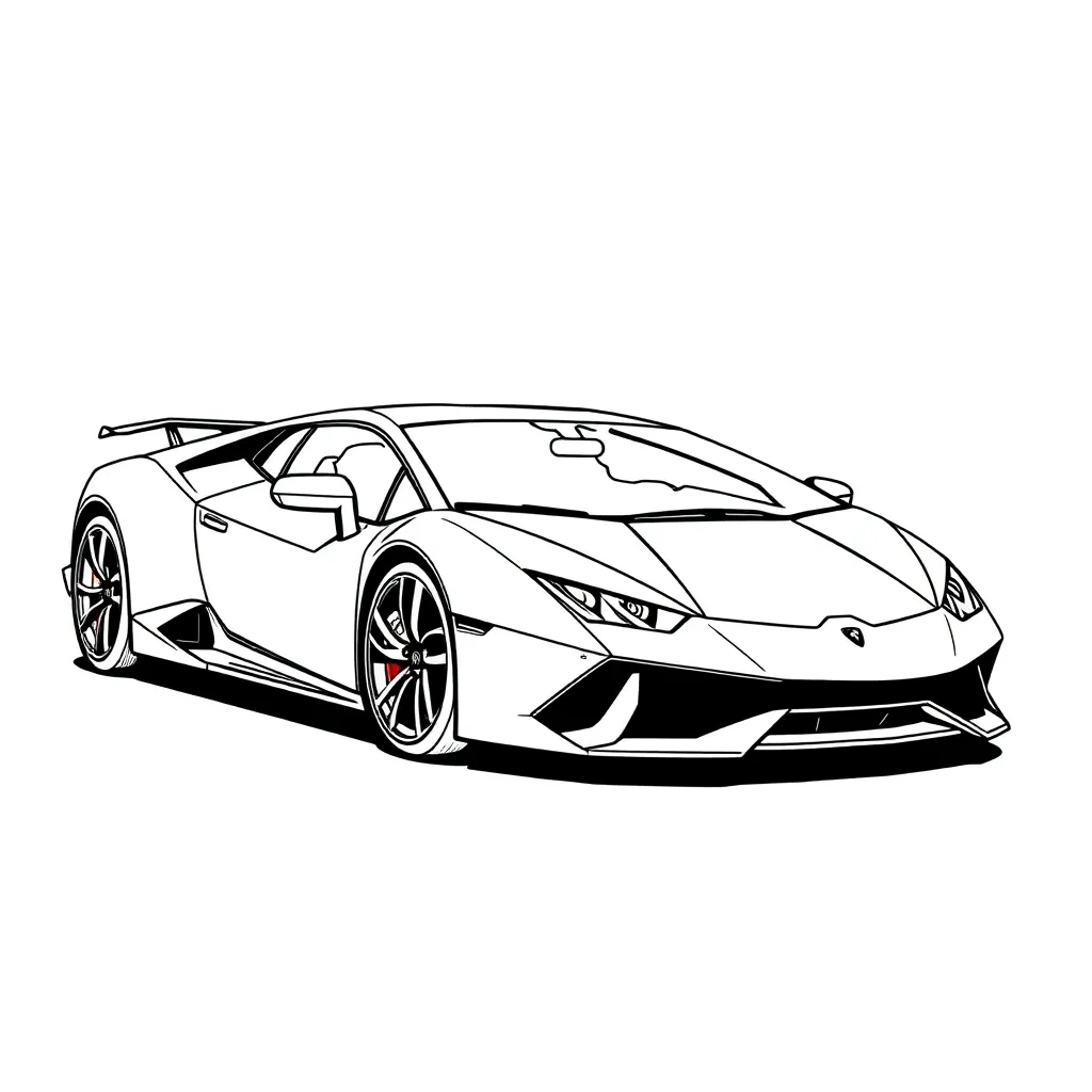 Lamborghini coloring page