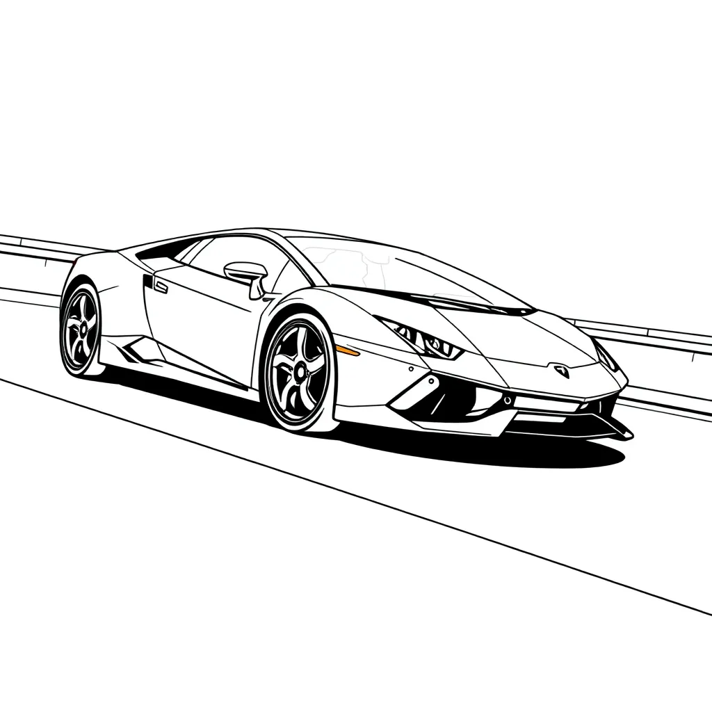 Lamborghini coloring page