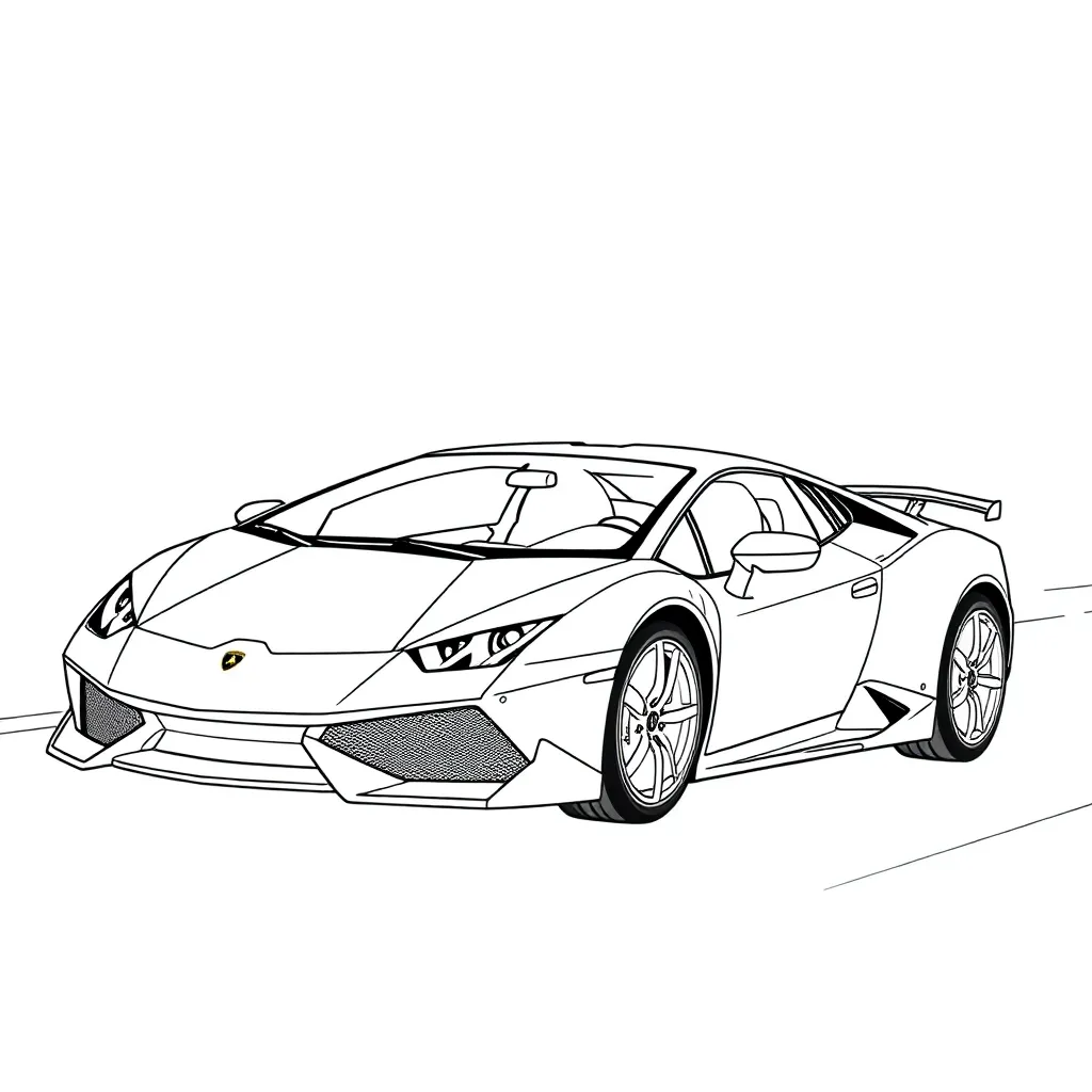 Lamborghini coloring page