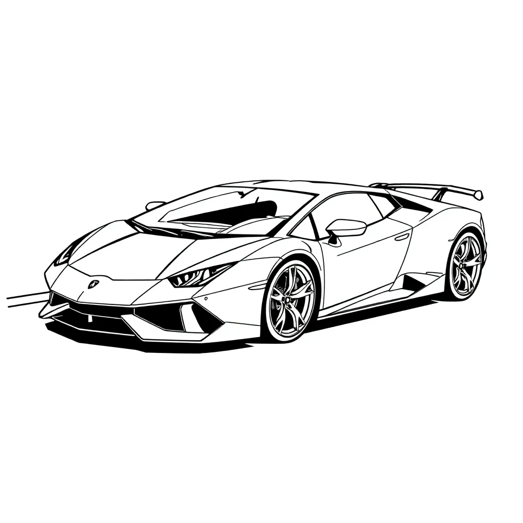 Lamborghini coloring page