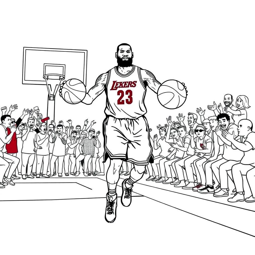 LeBron coloring page