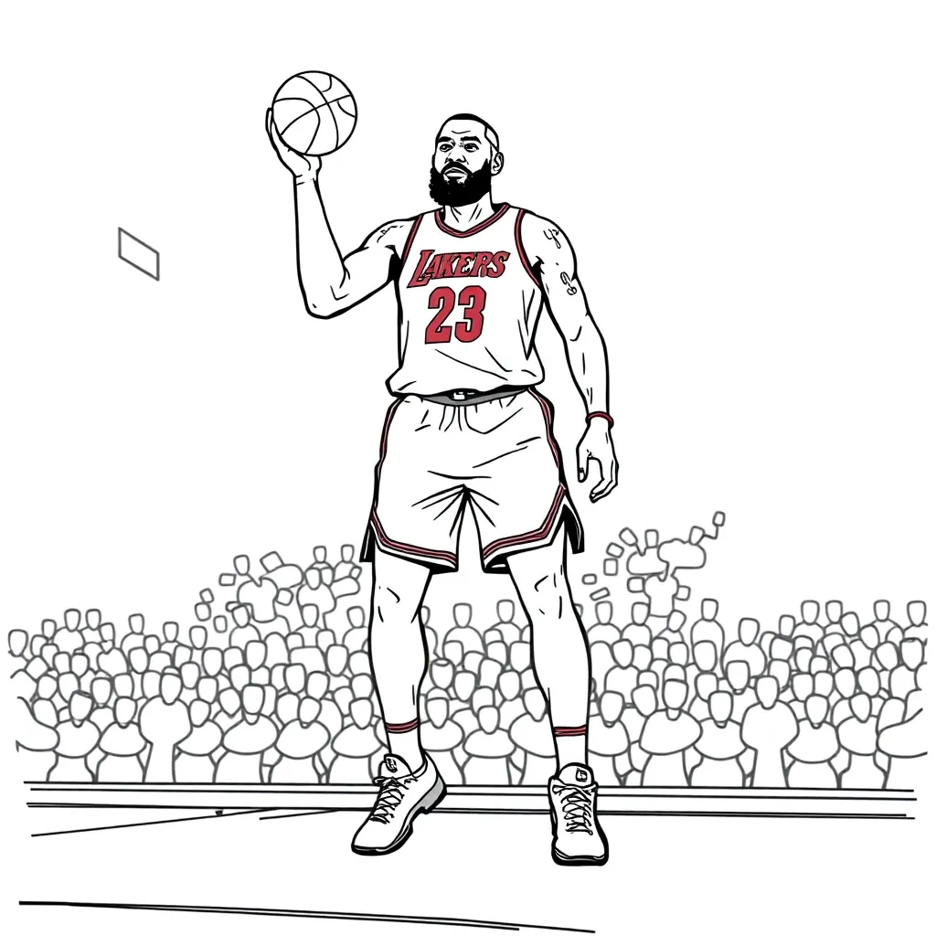 LeBron coloring page