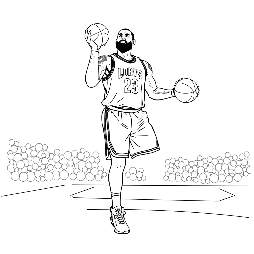 LeBron coloring page