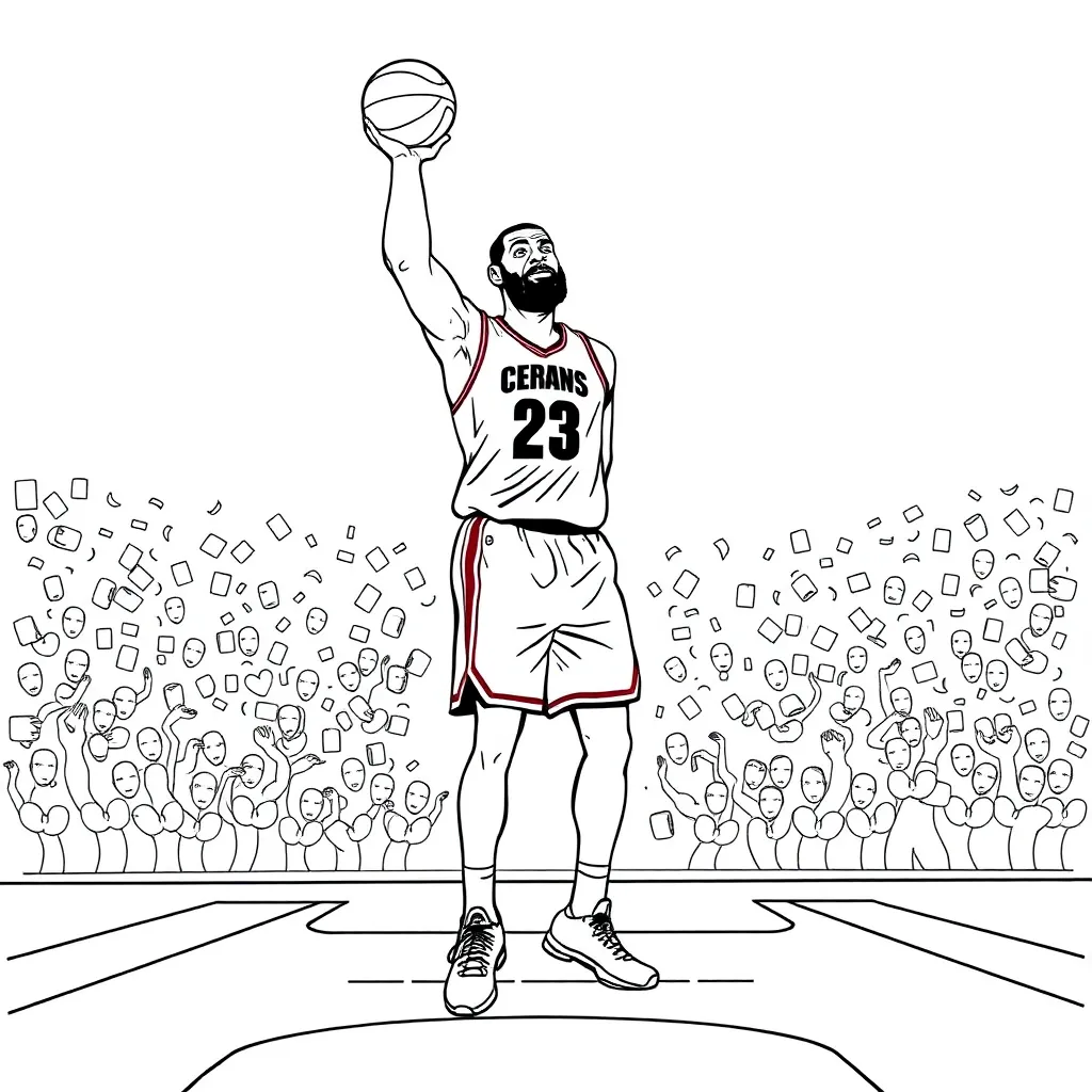 LeBron coloring page