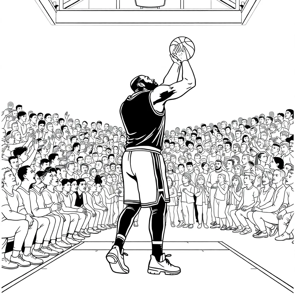 LeBron coloring page