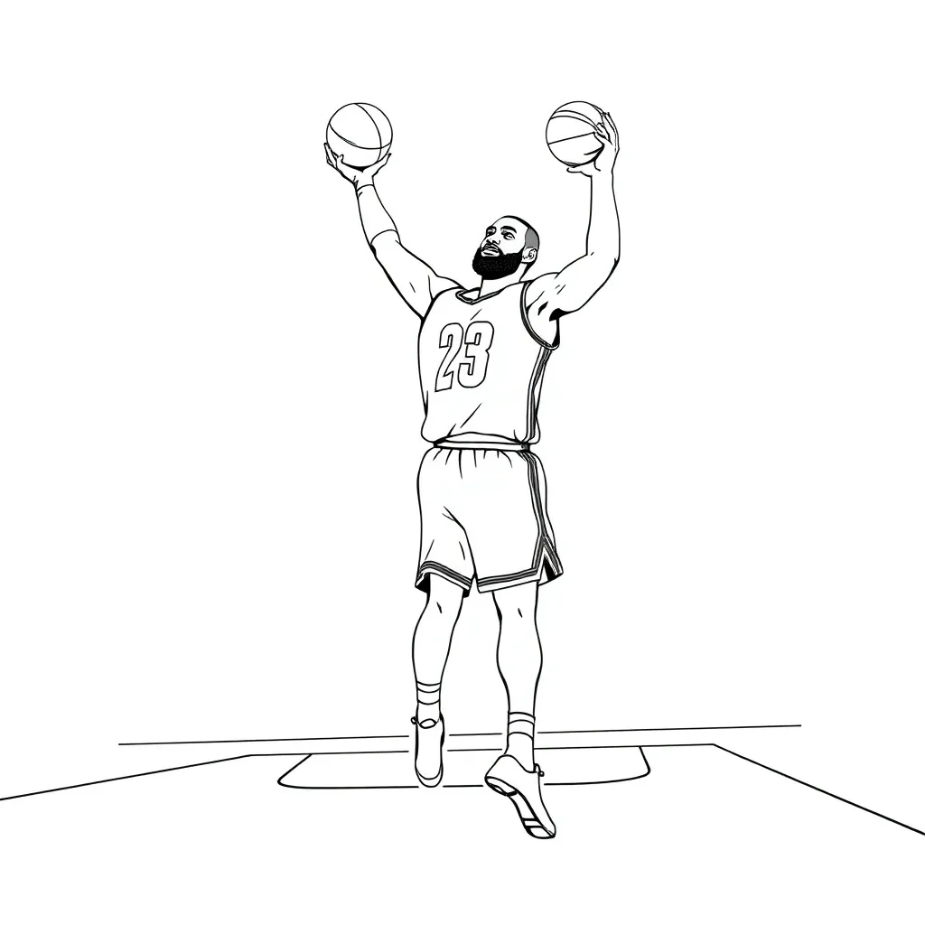 LeBron coloring page