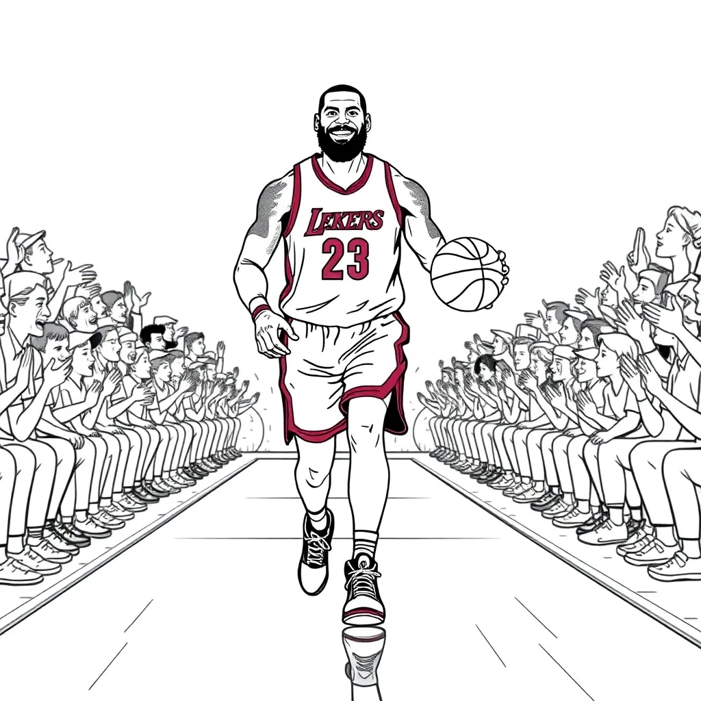 LeBron coloring page
