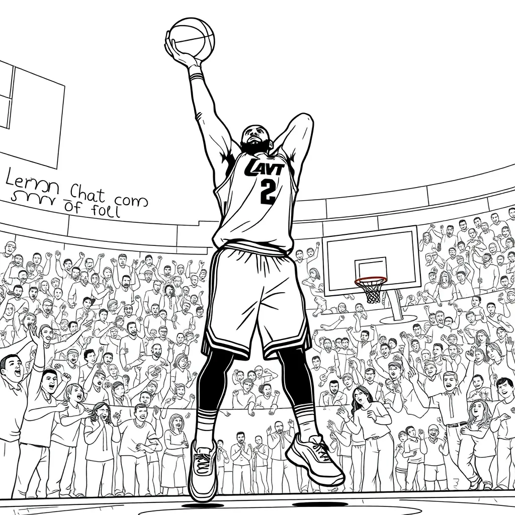 LeBron coloring page