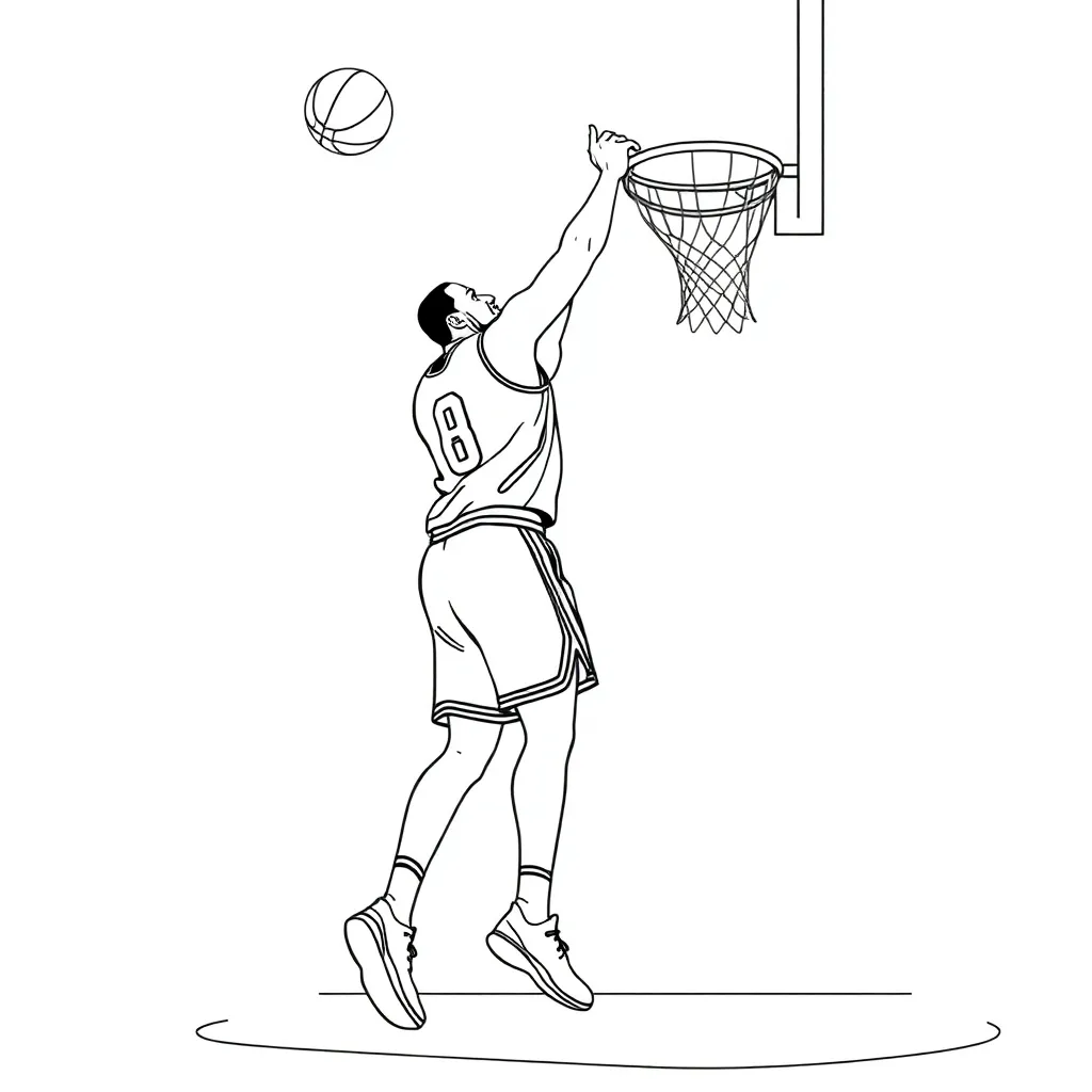 LeBron coloring page