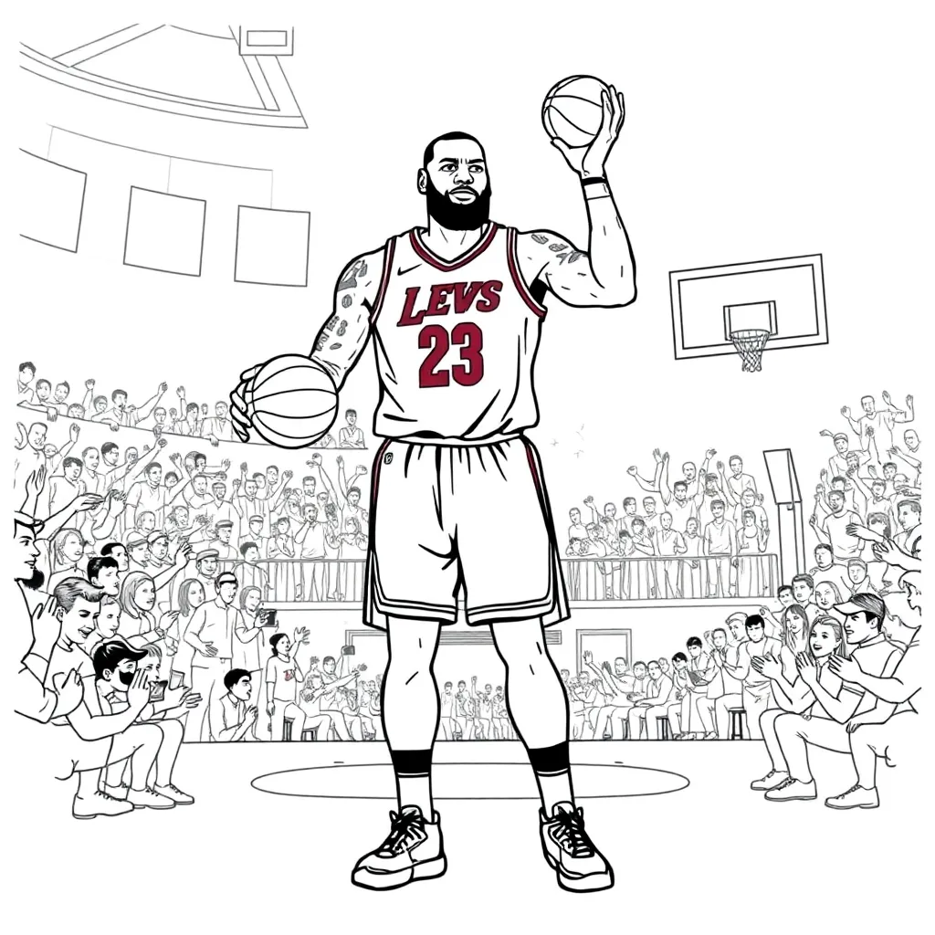 LeBron coloring page